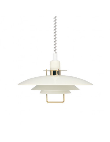 Primus II pendant D430 white/gold E27