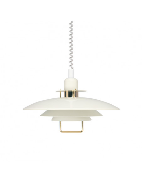 Primus II pendant D430 white/gold E27