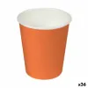 Stiklinių rinkinys Algon Kartonas Vienkartinis Oranžinė 36 Vienetai (24 Dalys)