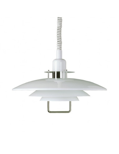 Primus III pendant D500 white/chrome E27