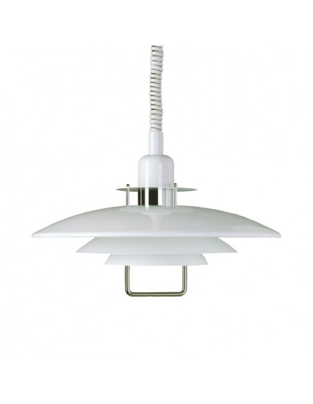 Primus III pendant D500 white/chrome E27