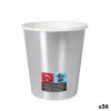 Glāžu komplekts Algon Kartons Vienreizējas lietošanas Sudrabains 36 Vienības 200 ml (10 Daudzums)
