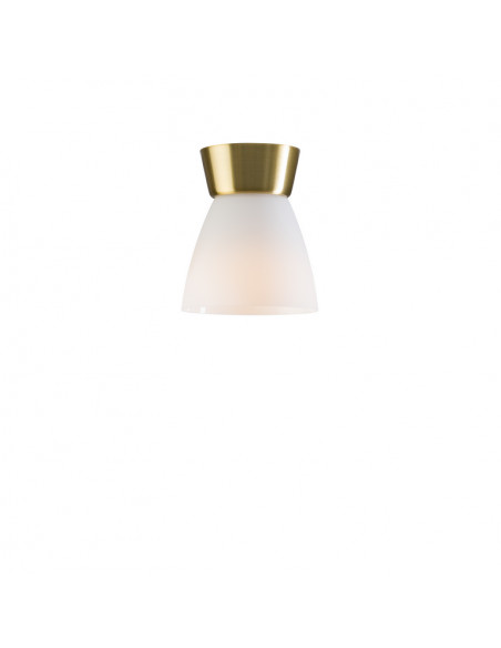 Bizzo ceiling D165 brass/opal glass E27