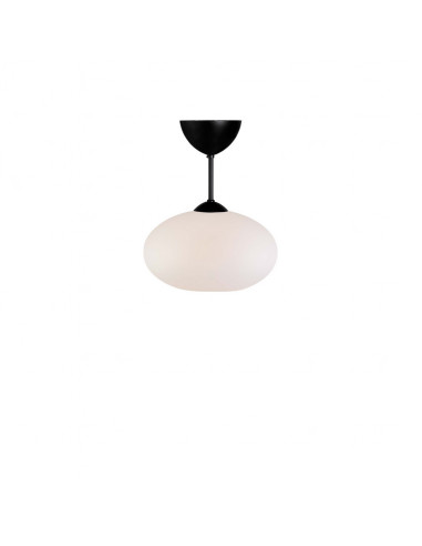 Bullo ceiling D270 flat black/opal glass E27