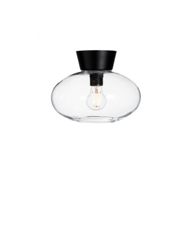 Belid Ceiling light Metal Flat black/Clear glass 22360718