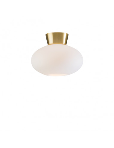 Bullo ceiling D270 brass/opal glass E27