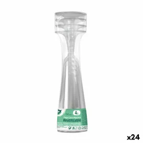 Kierrätettävät kuohuviinilasit Algon Läpinäkyvä 24 osaa 150 ml (4 Kappaletta)