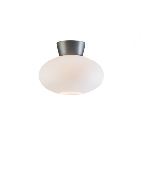 Bullo ceiling D270 oxide grey/opal glass E27