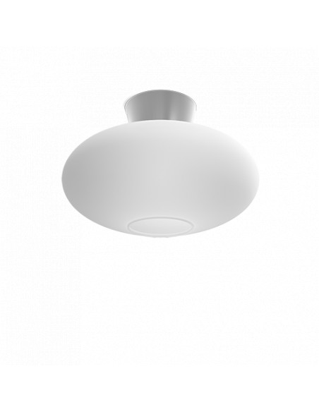 Bullo XL ceiling D380 aluminum/opal glass E27