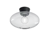 Bullo XL ceiling D380 flat black/clear glass E27