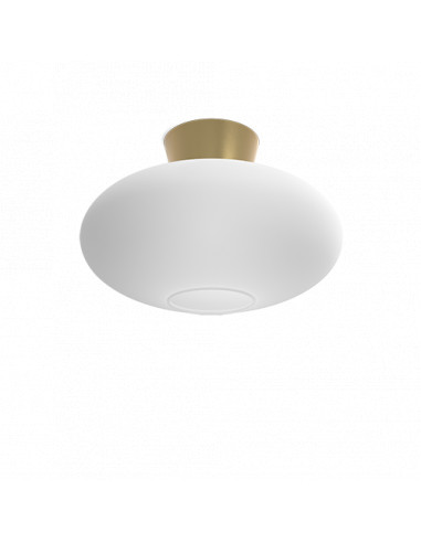 Bullo XL ceiling D380 brass/opal glass E27