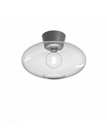 Belid  Ceiling light Metal/Glass Oxide grey/Clear glass 226515518