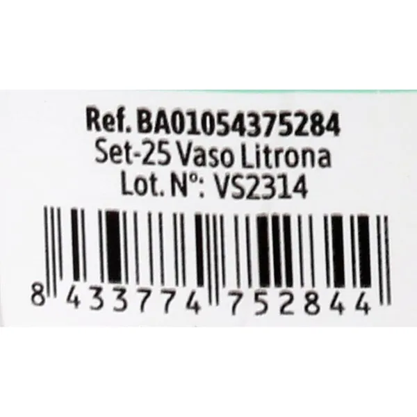 Vairākkārt lietojamu glāžu komplekts Algon 1 L Caurspīdīgs 12 gb. (25 Daudzums)