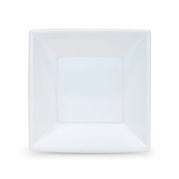 Vairākkārt lietojamu šķīvju komplekts Algon Kvadrāta Balts Plastmasa 18 x 18 x 4 cm (24 gb.)
