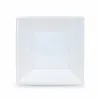 Vairākkārt lietojamu šķīvju komplekts Algon Kvadrāta Balts Plastmasa 18 x 18 x 4 cm (24 gb.)