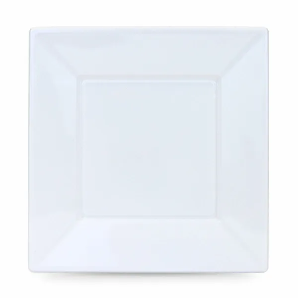 Vairākkārt lietojamu šķīvju komplekts Algon Kvadrāta Balts Plastmasa 23 x 23 x 2 cm (24 gb.)