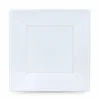 Vairākkārt lietojamu šķīvju komplekts Algon Kvadrāta Balts Plastmasa 23 x 23 x 2 cm (24 gb.)