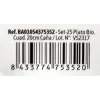 Plāksņu komplekts Algon Vienreizējas lietošanas Balts Cukurniedre Kvadrāta 20 cm (12 gb.)