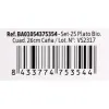 Plāksņu komplekts Algon Vienreizējas lietošanas Balts Cukurniedre Kvadrāta 26 cm (8 gb.)
