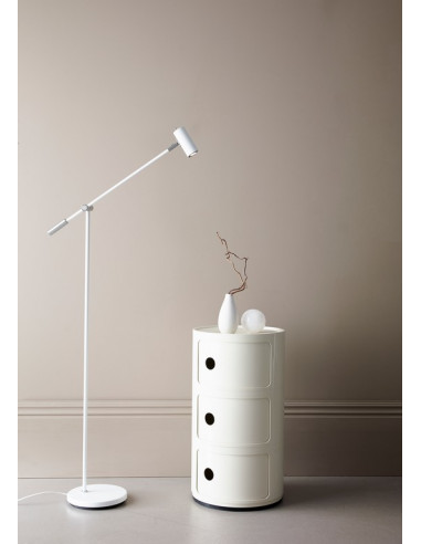 Cato floor lamp DIM flat white GU4/MR11