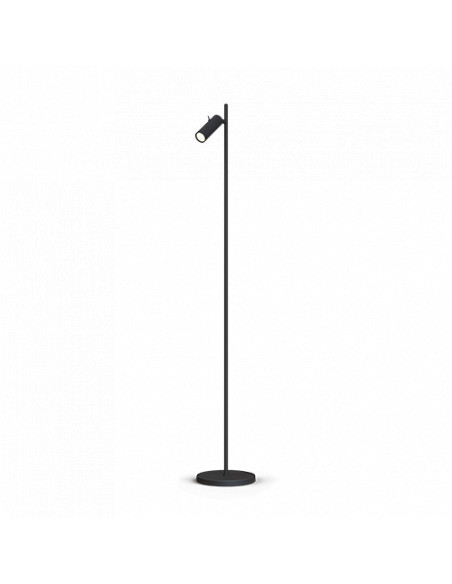 Cato Slim floor lamp flat black single GU10 mini