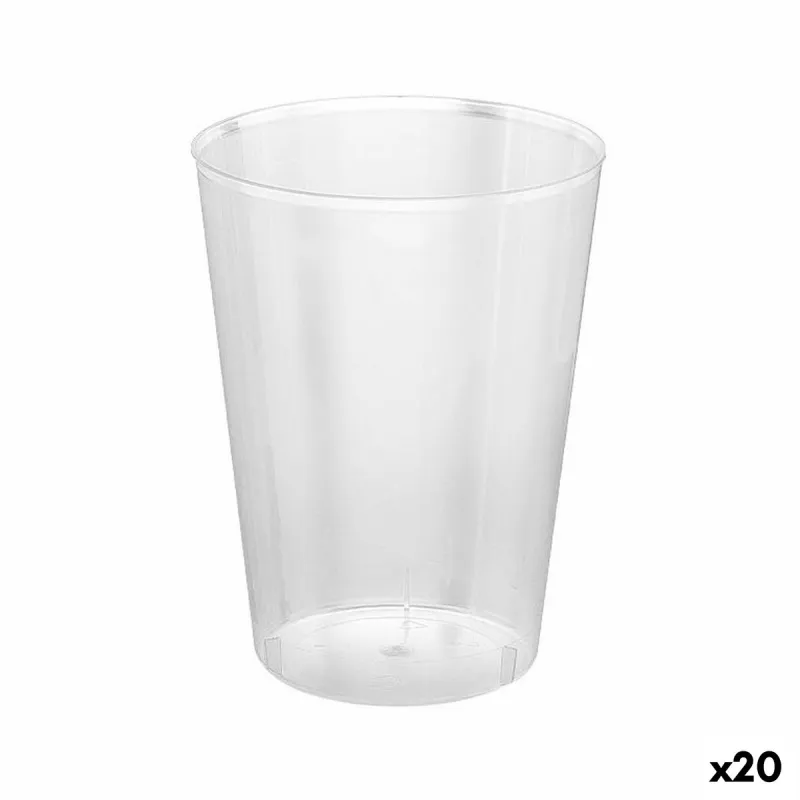 Daugkartinio naudojimo akinių rinkinys Algon Skaidrus Sidras 20 vnt. 500 ml (15 Dalys)