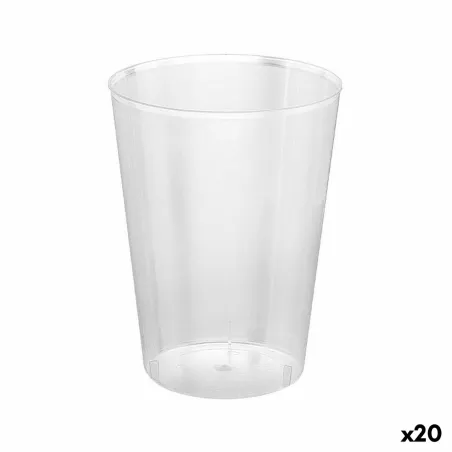 Sarja kierrätettäviä mukeja Algon Läpinäkyvä Siideri 20 osaa 500 ml (15 Kappaletta)