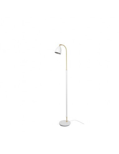 Deluxe floor lamp white/brass MR16