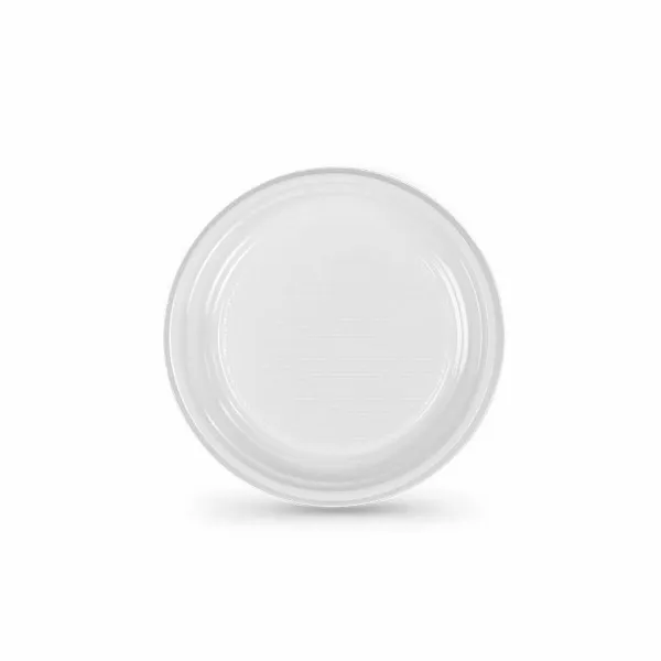 Vairākkārt lietojamu šķīvju komplekts Algon Balts Plastmasa (6 gb.)