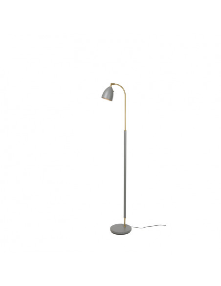 Deluxe floor lamp warm grey/brass MR16