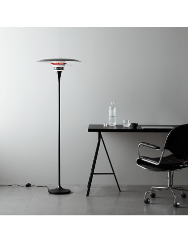 Diablo floor lamp D500 flat black/glossy red E27