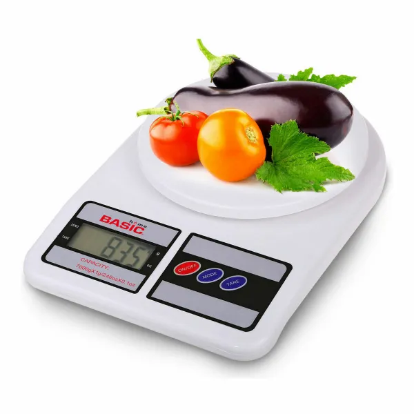 virtuves svarus Basic Home Digitāls 7 kg Balts 23 x 16 x 3,6 cm (6 gb.)