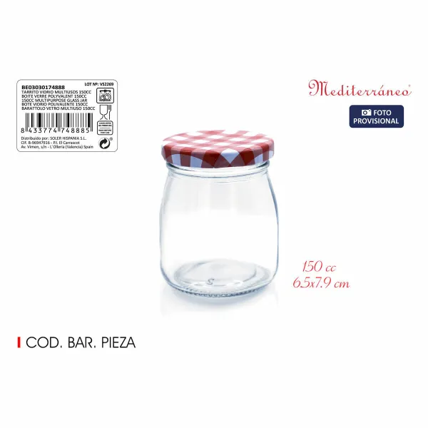 Purkki Mediterraneo Lasi 150 ml (72 Osaa)