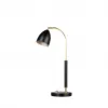 Deluxe table lamp black/brass MR16