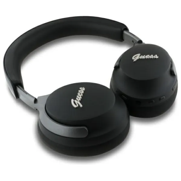 Guess Metal Script Logo - Wireless Over-Ear Bluetooth Headphones ANC + ENC (black)