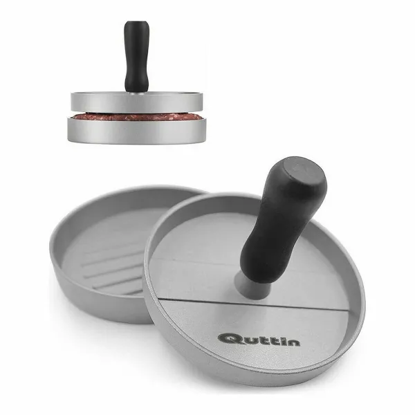 Hampurilaispuristin Quttin Metalli Hopeinen 12 x 9 cm
