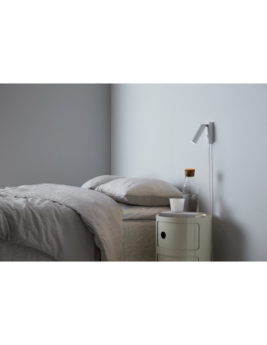 Cato Slim wall lamp flat white GU10 mini