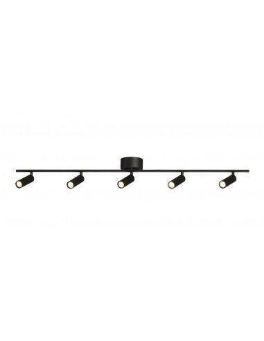 Cato Slim track 5 flat black LED GU10 mini