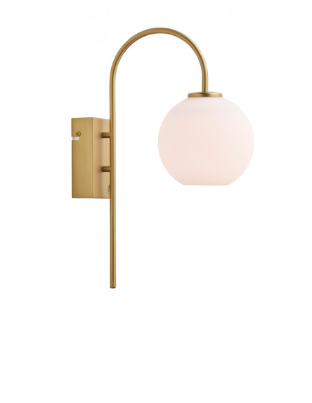 Ballon wall lamp satin brass G9