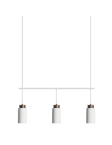 Edge pendant Trio White E27