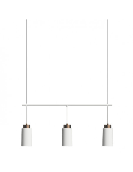 Edge pendant Trio White E27