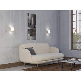 Evoke wall lamp S satin brass G9