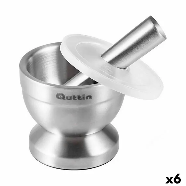 Keittiömortteli Quttin Ruostumaton teräs Teräs 9,8 x 8,2 cm Luistamaton (6 osaa)