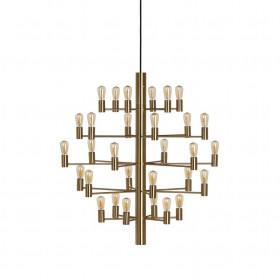 Manola chandelier 30 satin brass E14