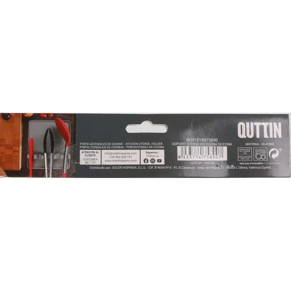 Virtuves Piederumu Statīvs Quttin Silikona 20 x 17 x 4 cm (12 gb.)