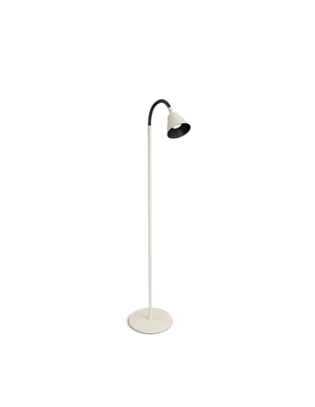 Herstal grindų lempa metalinė perlamutrinė balta/šviesiai juoda HV3082329