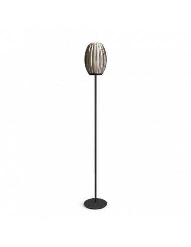 Tentacle floor lamp M Black/Smoke E27