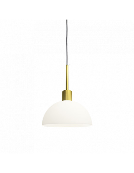 Vienda pendant satin brass/glass E14