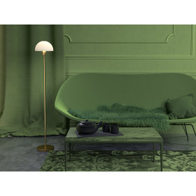 Vienda floor lamp satin brass/glass E14