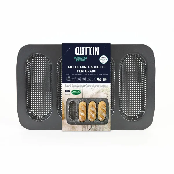 Форма для багетов Quttin Baguette 34,6 x 21,5 x 3 cm (12 штук)